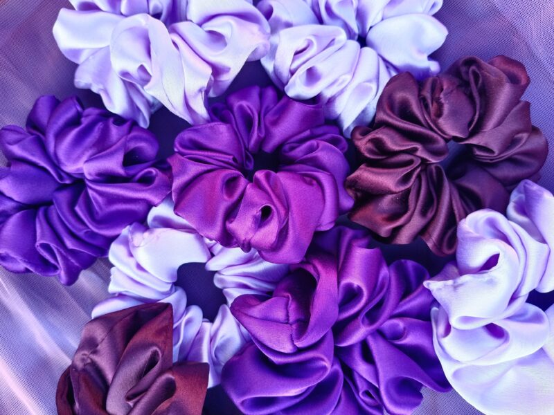 Wine & Lilac Scrunchies Combo - Image 2